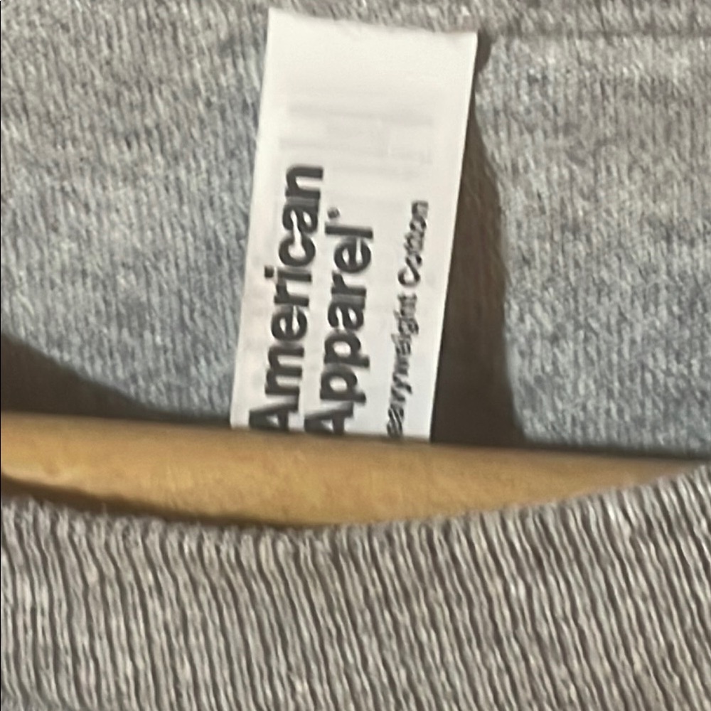 American Apparel Gray Graphic Tee with Bold Design - Picture 3 of 3